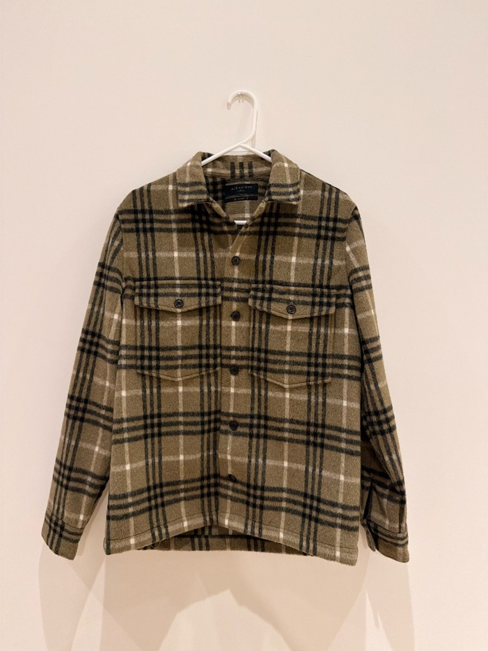 ALLSAINTS - Flannel Shirt, Size XS